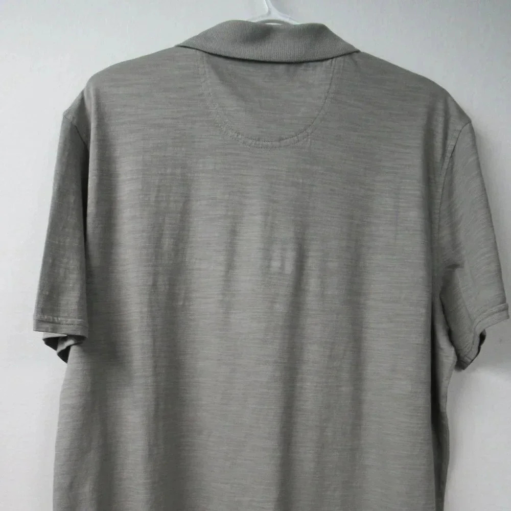 Margaritaville Polo Shirt Men's L Gray Island Reserve Relaxed Cotton - Picture 2 of 7